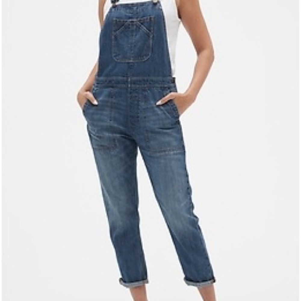 Woman’s Old Navy Classic Blue Denim Overalls - Adjustable Straps